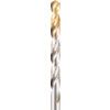 A002, Jobber Drill, 1/4in., Normal Helix, High Speed Steel, TiN-Tipped thumbnail-1