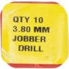 Jobber Drill, 3.8mm, Normal Helix, High Speed Steel, Black Oxide thumbnail-2