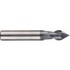 S739 8.00mm Carbide 2 Flute Short Series 60° Chamfering Slot Drill - AlTiN Coated thumbnail-2