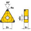 TPMR 160304, Turning Insert, Grade 2025, Carbide, Triangle thumbnail-0