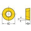 RCMT 0502M0, Turning Insert, Round, Uncoated, Grade H13A thumbnail-1