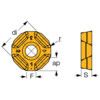 IQ845 SYHU0704ADN-MM, Milling Insert, Carbide, Grade IC808 thumbnail-1