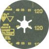 siaron 4819, Fibre Disc, 100 x 16mm, Star Shaped Hole, P120, Zirconia thumbnail-1