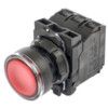 Push Button, Illuminated, Red LED, 24V ac thumbnail-0