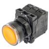 Push Button, Illuminated, Yellow LED, 24V thumbnail-0