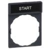 Legend Plate, Marked "START" White on Black, 8x27mm thumbnail-0