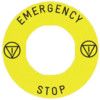 Legend Plate, Marked, For Emergency Stop Buttons thumbnail-0