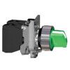 Rotary Switch, 3-Position Selector, Green, Illuminated, Stay Put thumbnail-0