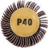 Flap Wheel, 50 x 25mm, P40, Aluminium Oxide, 6mm Shank thumbnail-1