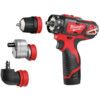 M12BDDXKIT, Cordless Drill Driver, Cordless, 1500rpm, Keyless, 10mm, 12V, 2x2.0Ah thumbnail-0