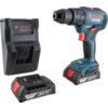 GSB 18V-55, Cordless Combi Drill, 18V, 13mm Keyless Chuck, Brushless, 2x2.0Ah thumbnail-0