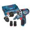 GGSR 12V-15 FC 12v FlexiClick Drill Driver with GFA 12-B Chuck Attachment 2x 2.0ah batteries and Charger in L-Boxx Case - 0 601 9F6 071 thumbnail-0