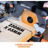 R210SMS+ 210mm Multi Purpose Single Bevel Sliding Compound  Mitre Saw 110V thumbnail-2