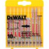 DT2292-QZ 10 Piece Metal-Cutting Jigsaw Blades Set. thumbnail-0