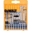 DT2292-QZ 10 Piece Metal-Cutting Jigsaw Blades Set. thumbnail-1