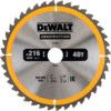 DT1953-QZ Construction Circular Saw Blade for use with Stationary Machines 216 x 30mm x40T thumbnail-0