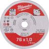 Cutting Disc, 60-Fine, 76 x 1 x 10 mm, Type 41, Aluminium Oxide thumbnail-1