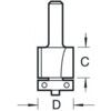 C115S 1/4" TC TRIMMING CUTTER 9.5mm DIA thumbnail-0