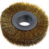 Industrial Rotary Wire Brush - Crimped - Brass Coated Steel Wire - 30SWG -  80 x 22 x 20mm thumbnail-0