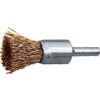 12mm Brass, Crimped Wire Flat End De-carbonising Brush - 30SWG thumbnail-0
