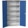 Verso Storage Cabinet, 2 Doors, Blue, 2000 x 1050 x 550mm thumbnail-0