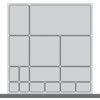 verso, Divider Kit, Plastic, Grey, 525x550x100mm, 15 Compartments thumbnail-0