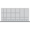 verso, Divider Kit, Plastic, Grey, 1050x550x100mm, 33 Compartments thumbnail-0