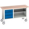 16923212.11 Verso Mobile Storage Bench 1500mm x 600mm x 830mm thumbnail-0