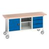 16923220.11 Verso Mobile Storage Bench 1750mm x 600mm x 830mm thumbnail-0