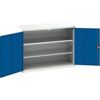 Verso Storage Cabinet, 2 Doors, Blue, 1000 x 1300 x 550mm thumbnail-0