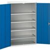 Verso Storage Cabinet, 2 Doors, Blue, 2000 x 1300 x 550mm thumbnail-0