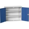 Verso Storage Cabinet, 2 Doors, Blue, 1000 x 1050 x 350mm thumbnail-0