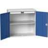 Verso Wall Cabinet, 2 Doors,Blue/Grey, 1000 x 1050 x 550mm thumbnail-0