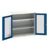 Verso Storage Cabinet, Single Clearview Door, Blue, 1000 x 1050 x 1050mm thumbnail-0