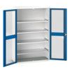 Verso Storage Cabinet, Single Clearview Door, Blue, 2000 x 1300 x 1300mm thumbnail-0