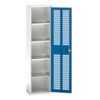 Verso Storage Cabinet, 2 Doors, Blue, 2000 x 525 x 350mm thumbnail-0