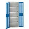 Verso Storage Cabinet, 2 Doors, Blue, 2000 x 800 x 350mm thumbnail-0