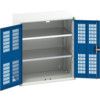 Verso Storage Cabinet, Single Door, Blue, 900 x 800 x 550mm thumbnail-0