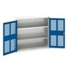 Verso Storage Cabinet, 2 Doors, Blue, 2000 x 1050 x 350mm thumbnail-0