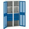 Verso PPE Cupboard, 2 Doors, Blue, 2000 x 1050 x 550mm thumbnail-0