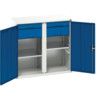 Verso Storage Cabinet, 2 Doors, Blue, 1000 x 1050 x 550mm thumbnail-0