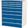 Cubio Drawer Cabinet, 8 Drawers, Blue/Light Grey, 1600 x 1050 x 750mm thumbnail-0