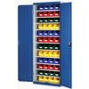 Cubio, Storage Cabinet/Storage Bins, Steel/Plastic, Grey/Blue/Red/Green/Yellow, 2000x800x325mm, 49 Pack thumbnail-0