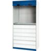 Cubio Storage Cabinet, Single Roller Shutter Door, Blue, 2000 x 1050 x 650mm thumbnail-0