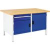 Cubio Workbench KW 1578 1 Drawer, 2 Cupboard thumbnail-0