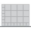 Draw Dividers For Use With 800 x 650 x 75mm Drawer, 27 Compartments thumbnail-0