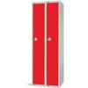 Compartment Locker, 2 Doors, Red, 1800 x 600 x 300mm, Nest of 2 thumbnail-0