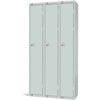 Compartment Locker, 3 Doors, Mid Grey, 1800 x 900 x 300mm, Nest of 3 thumbnail-0