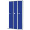 Compartment Locker, 3 Doors, Blue, 1800 x 900 x 300mm, Nest of 3 thumbnail-0