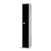 Compartment Locker, Single Door, Black, 1800 x 300 x 450mm thumbnail-0